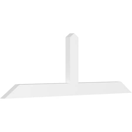 Ekena Millwork Portland Architectural Grade PVC Gable Bracket, 60"W x 20"H x 2"D x 4"F, 8/12 Pitch GBP060X20X0204POR00